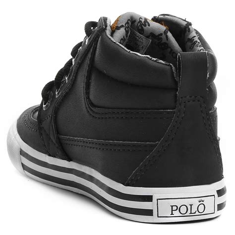 tênis polo royal infantil preto e sola bege